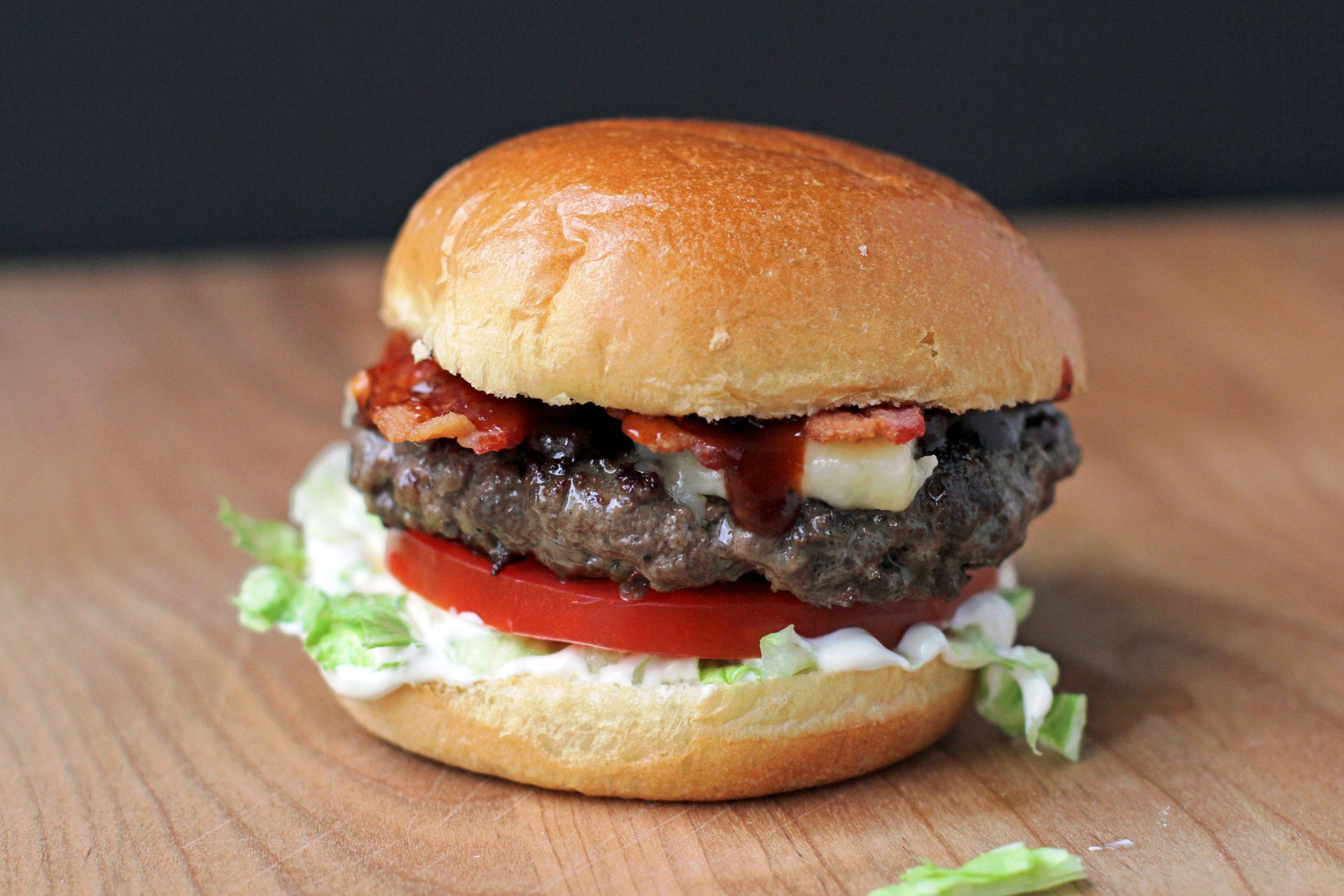 Chipotle Blue Cheese Bacon Burgers