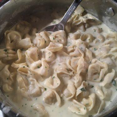 Creamy Asiago Garlic Tortellini