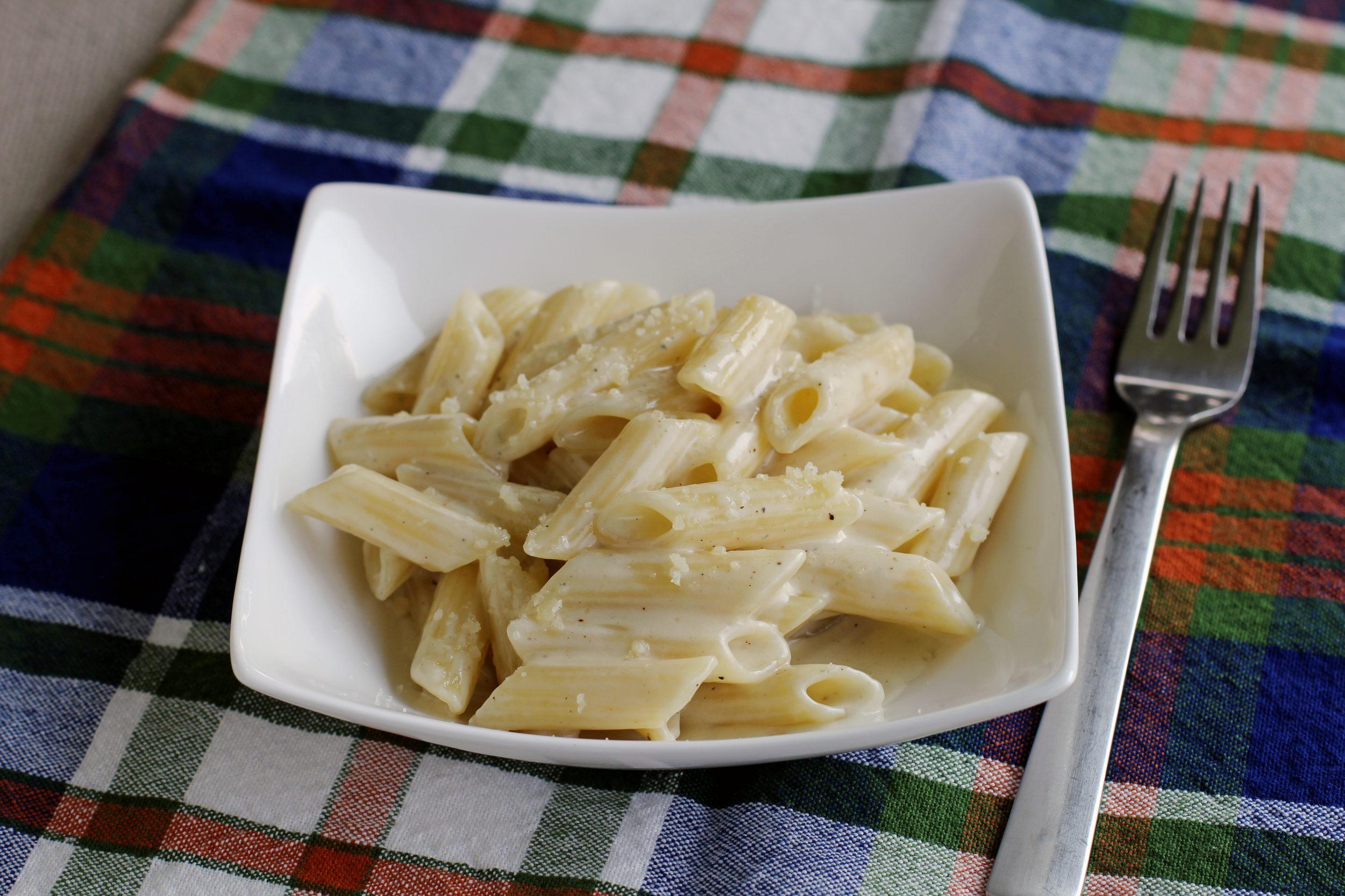 Penne with Four Cheeses