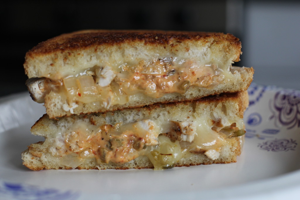 Chipotle Chicken Grilled Cheese