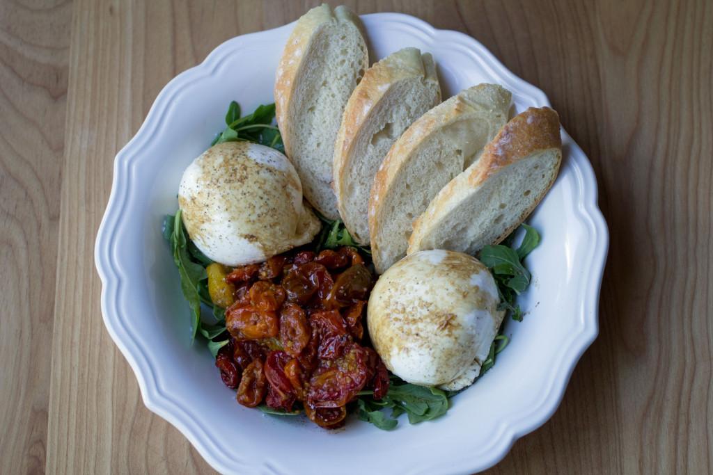 Burrata with Roasted Tomatoes